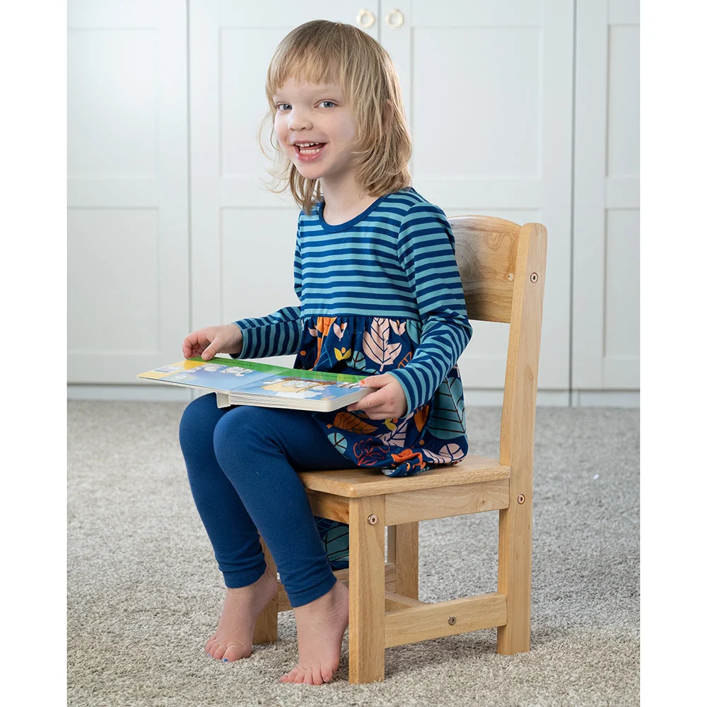 Solid Hardwood Child-Sized Chair | 10" Seat Height, Durable & Safe Classroom Seating - Image 9