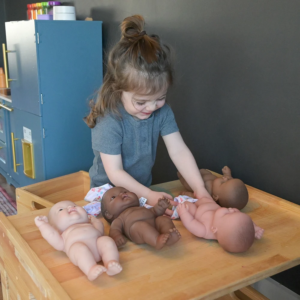 10 Inch Huggable Multicultural Baby Dolls | Set of 4 Soft Vinyl Realistic Baby Dolls - Image 11