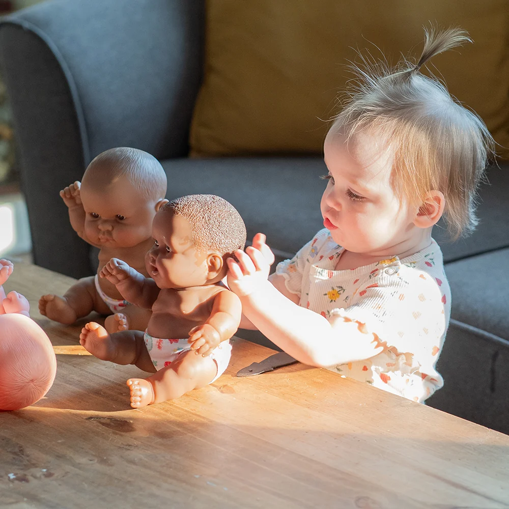 10 Inch Huggable Multicultural Baby Dolls | Set of 4 Soft Vinyl Realistic Baby Dolls - Image 5