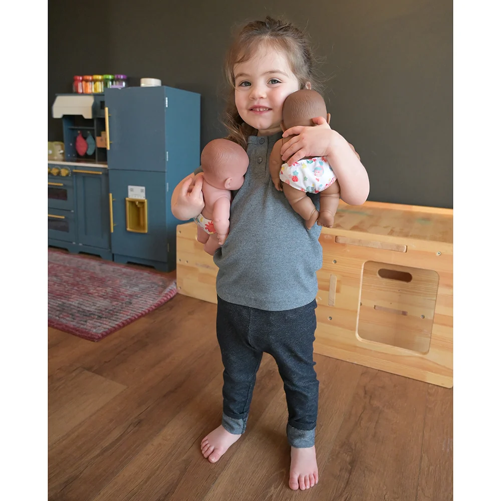 10 Inch Huggable Multicultural Baby Dolls | Set of 4 Soft Vinyl Realistic Baby Dolls - Image 9