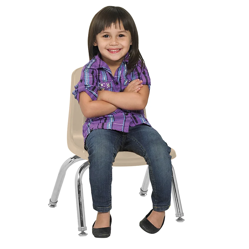 Toddler 10" Sand Stack Chairs 2-Piece Set | Durable, No-Snag Classroom Seating - Image 8