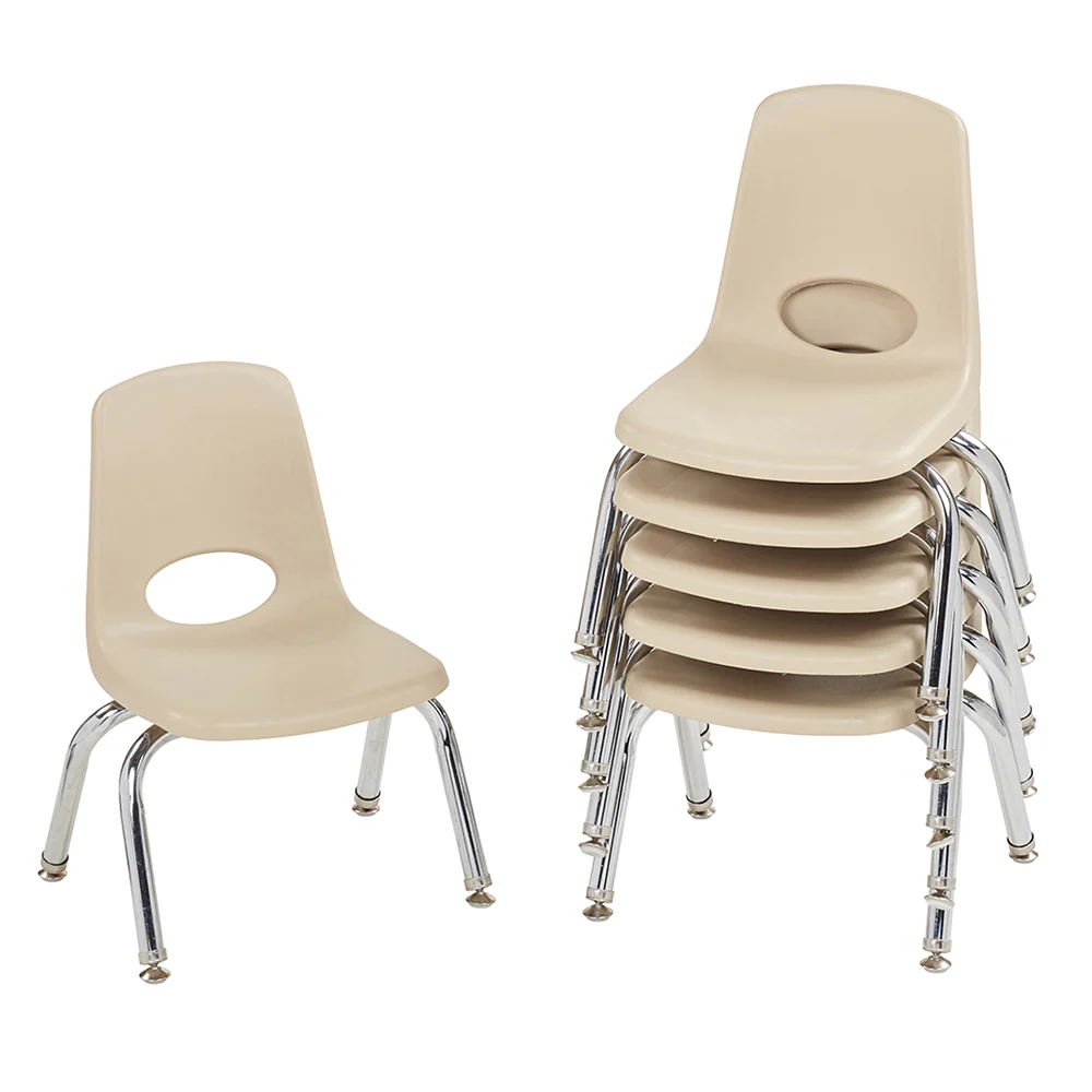 Toddler 10" Sand Stack Chairs 2-Piece Set | Durable, No-Snag Classroom Seating - Image 9