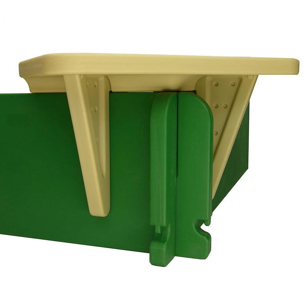 10' x 10' Sandbox Kit | Recyclable Plastic with Interlocking Panels, Bench & Cover - Image 6