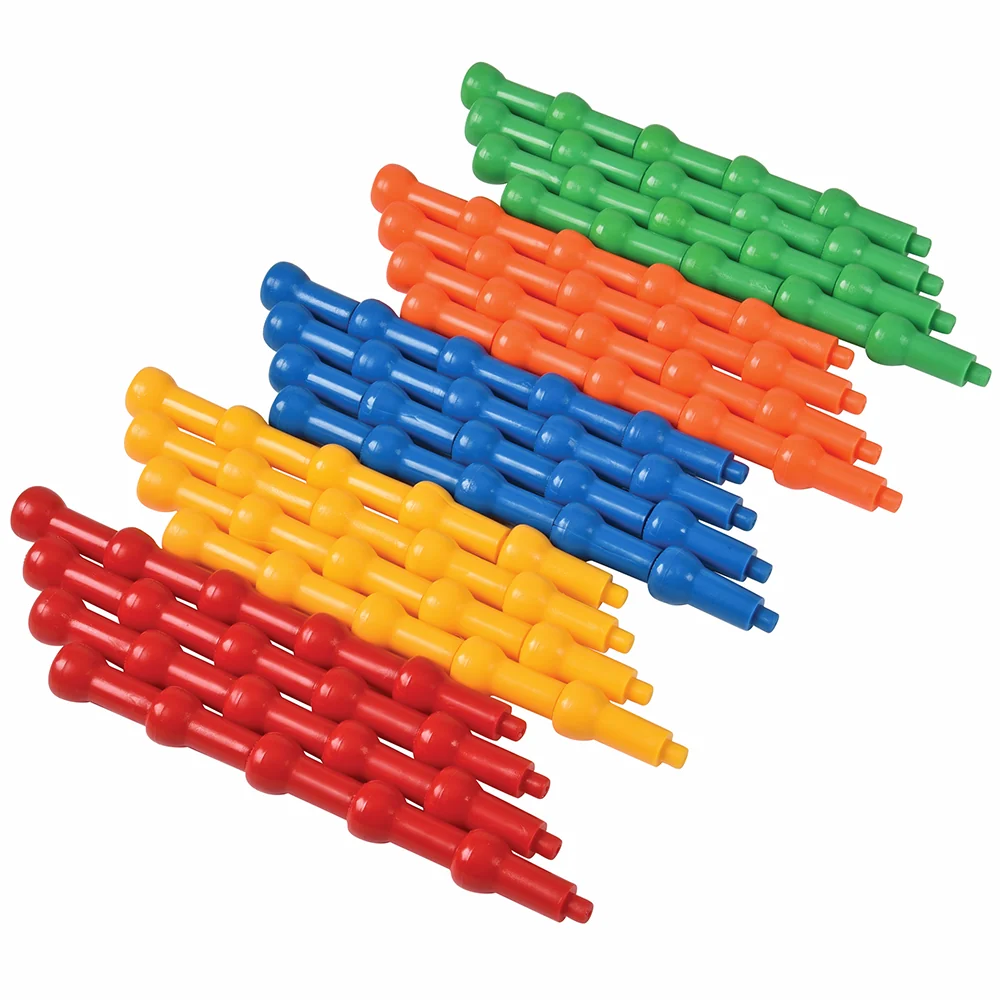 100 Hold-Tight Stacking Pegs Set | Fine Motor Skills, Creativity & Cognitive Development - Image 3
