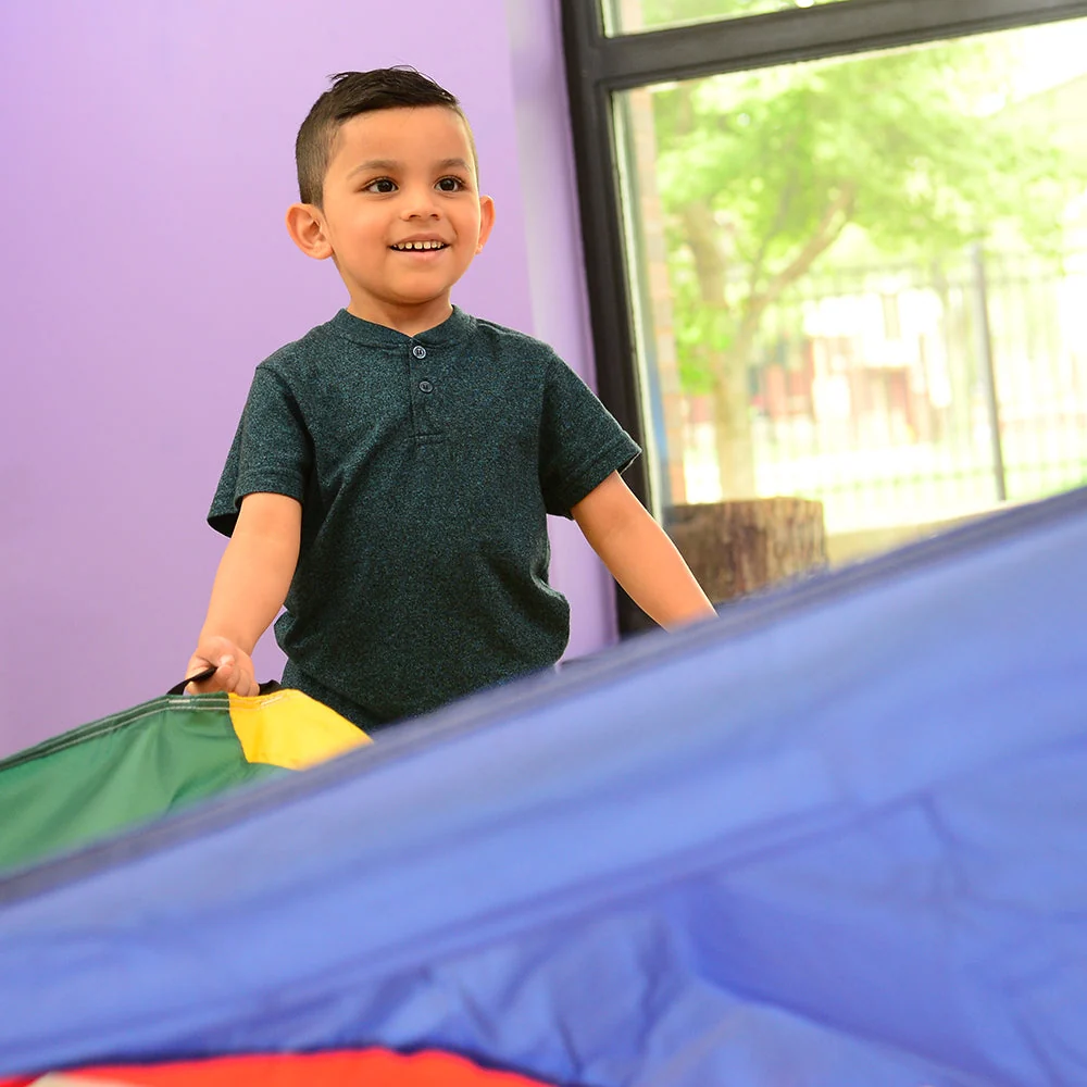 12 Ft "No Rip" Kids Parachute | Multicolor Durable Nylon with Handles & Storage Bag - Image 5