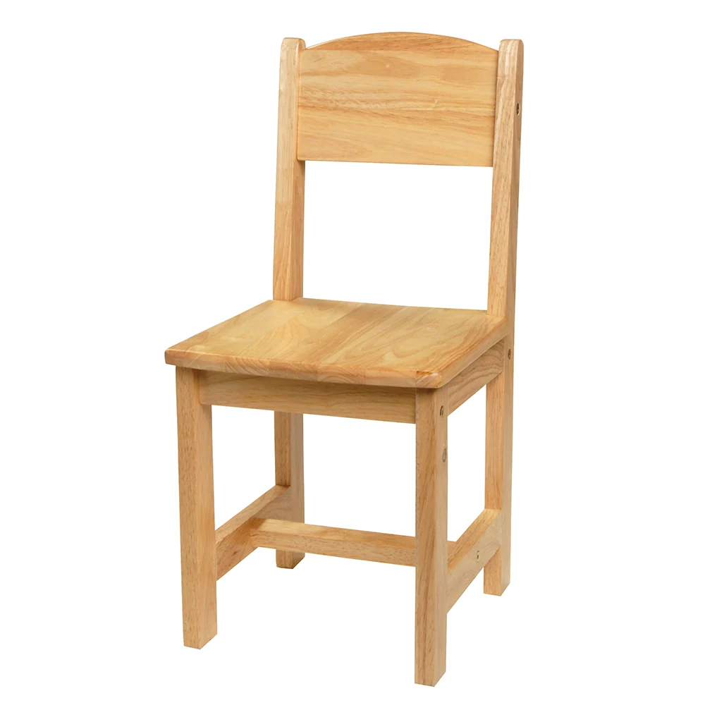 Solid Hardwood Child-Sized Chair | 12" Seat Height, Durable & Safe Classroom Seating - Image 3