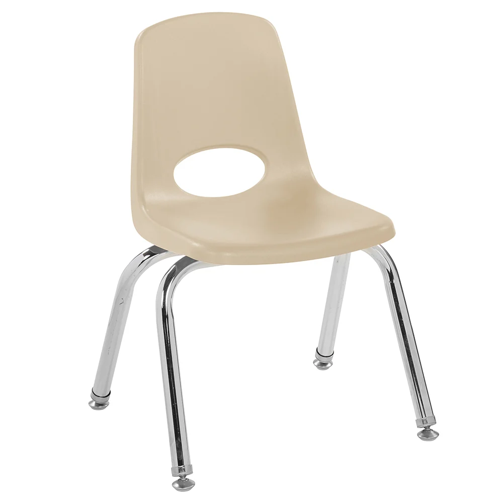 12" Sand Stack Chairs 2-Piece Set | Durable, No-Snag Classroom Seating - Image 4