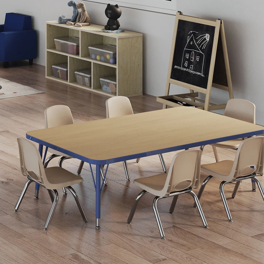 12" Sand Stack Chairs 2-Piece Set | Durable, No-Snag Classroom Seating - Image 8