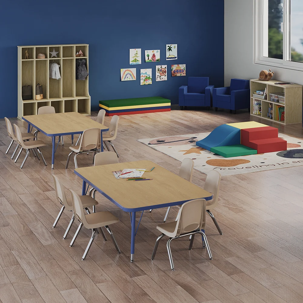 12" Sand Stack Chairs 2-Piece Set | Durable, No-Snag Classroom Seating - Image 9