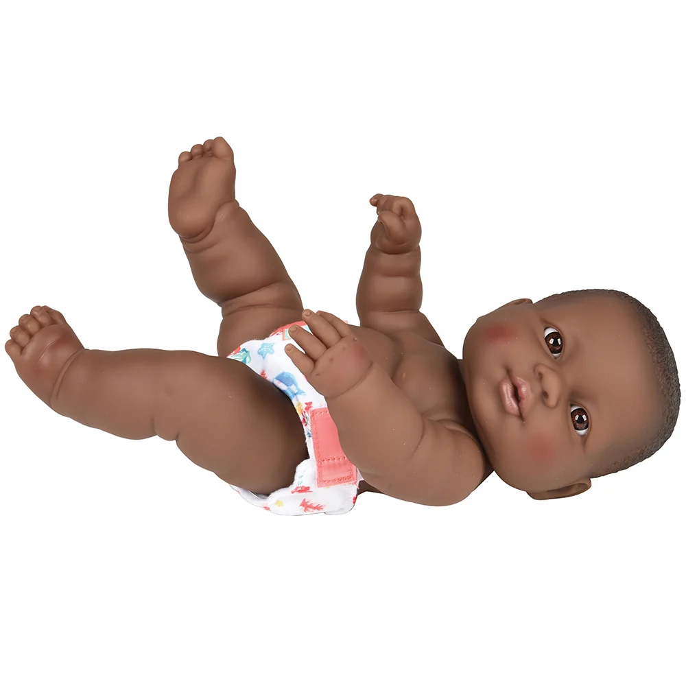 Huggable 14" African American Baby Doll | Soft Vinyl with Detailed Features - Image 3