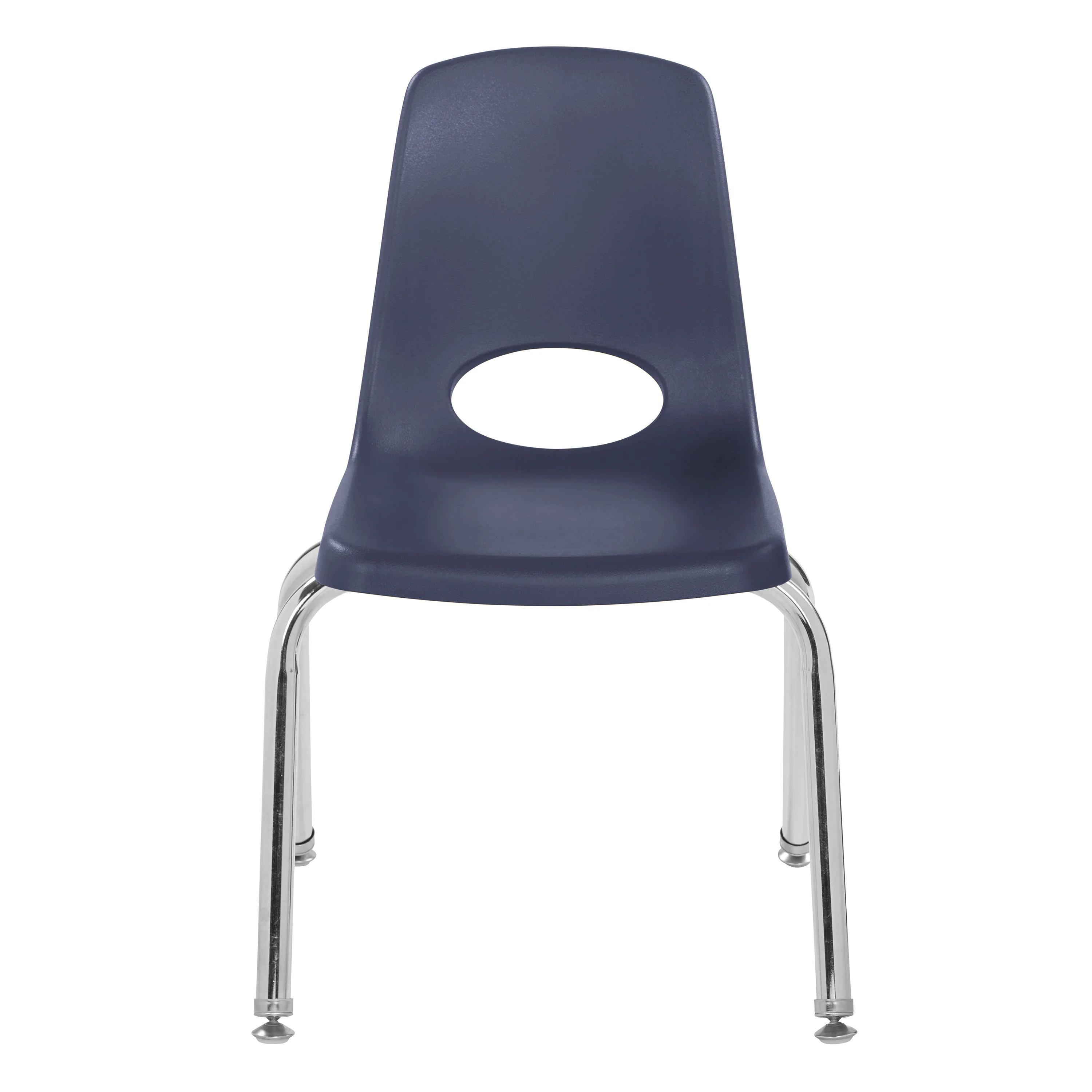 14" Navy Stack Chairs | Set of 2 | Durable Preschool Classroom Seating - Image 4