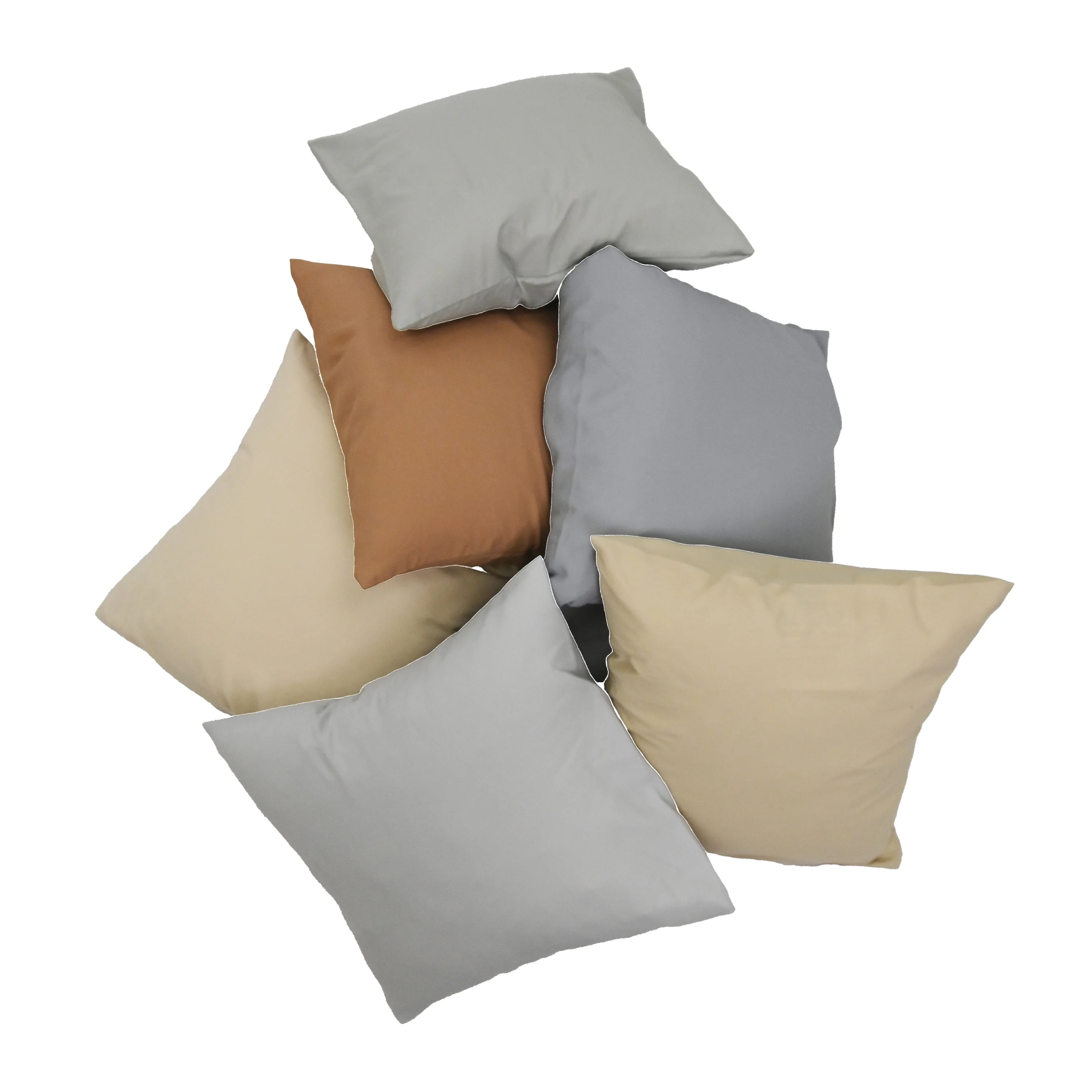 17" Cozy Floor Pillows | 6-Piece Soft Foam Cushion Set | Elements Collection