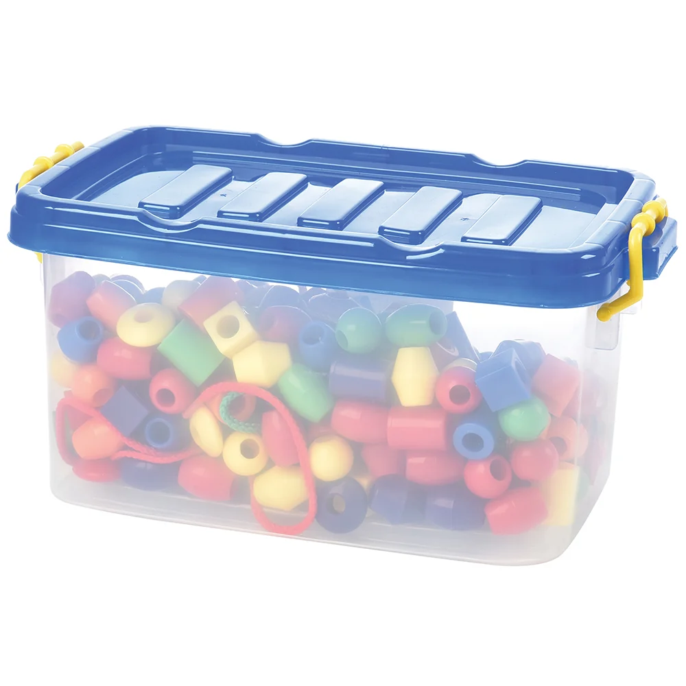 250 Jumbo Plastic Beads with 5 Tipped Lacing Cords - Image 8