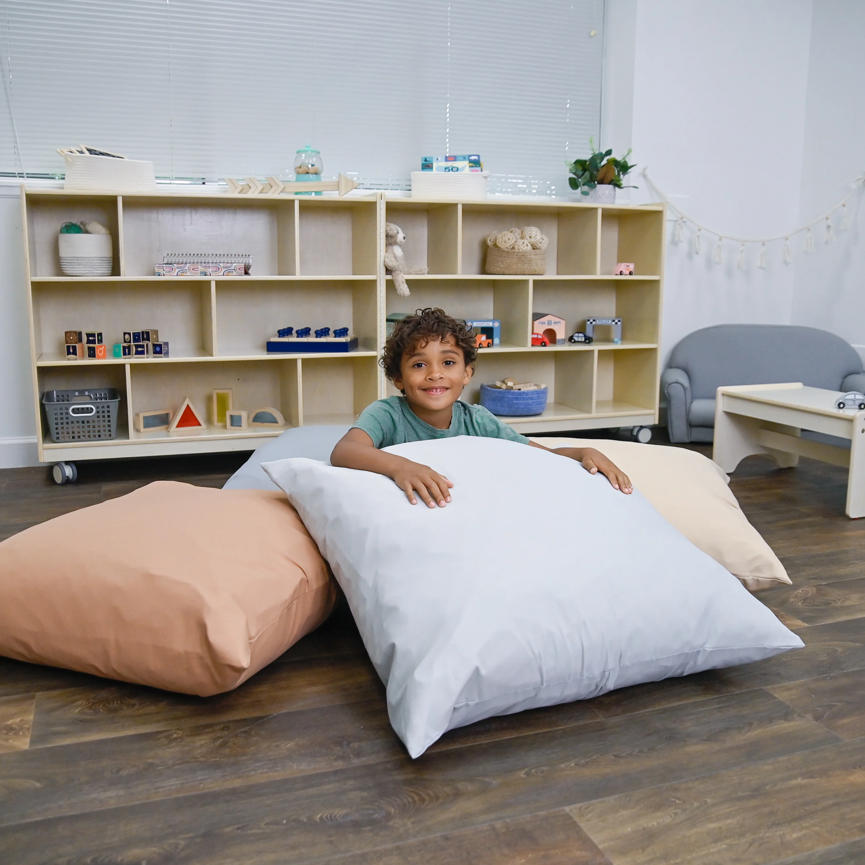 27" Cozy Floor Pillows | 4-Piece Soft Foam Cushion Set | Elements Collection