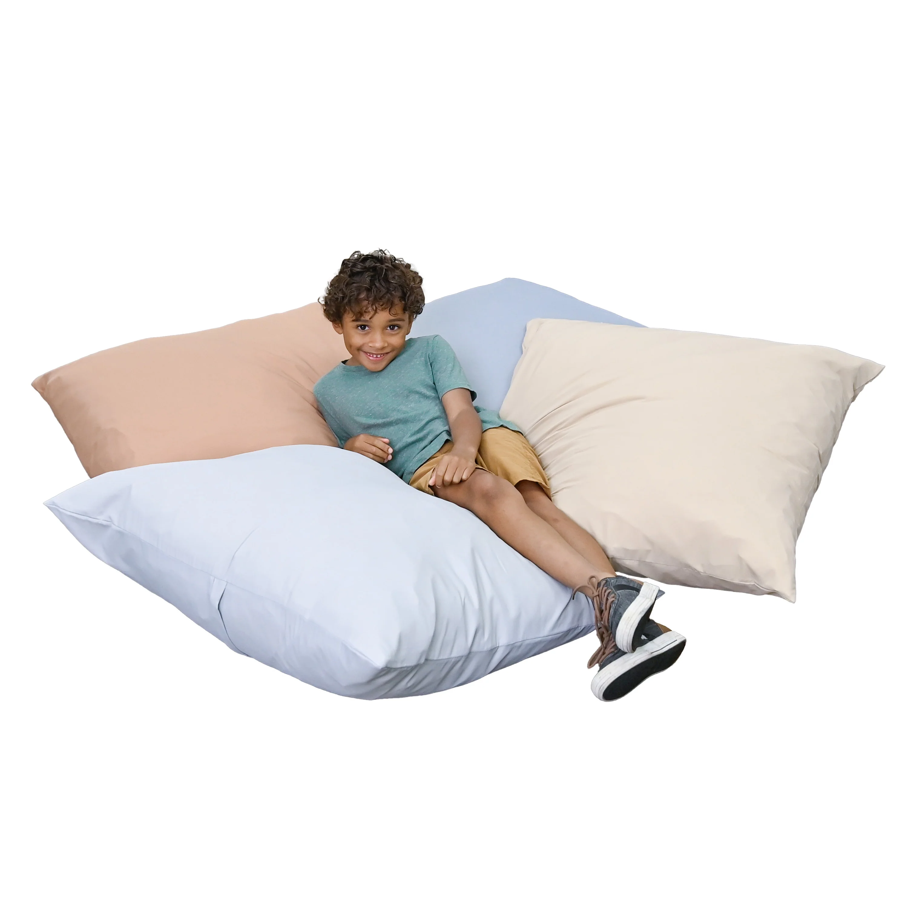 27" Cozy Floor Pillows | 4-Piece Soft Foam Cushion Set | Elements Collection - Image 3