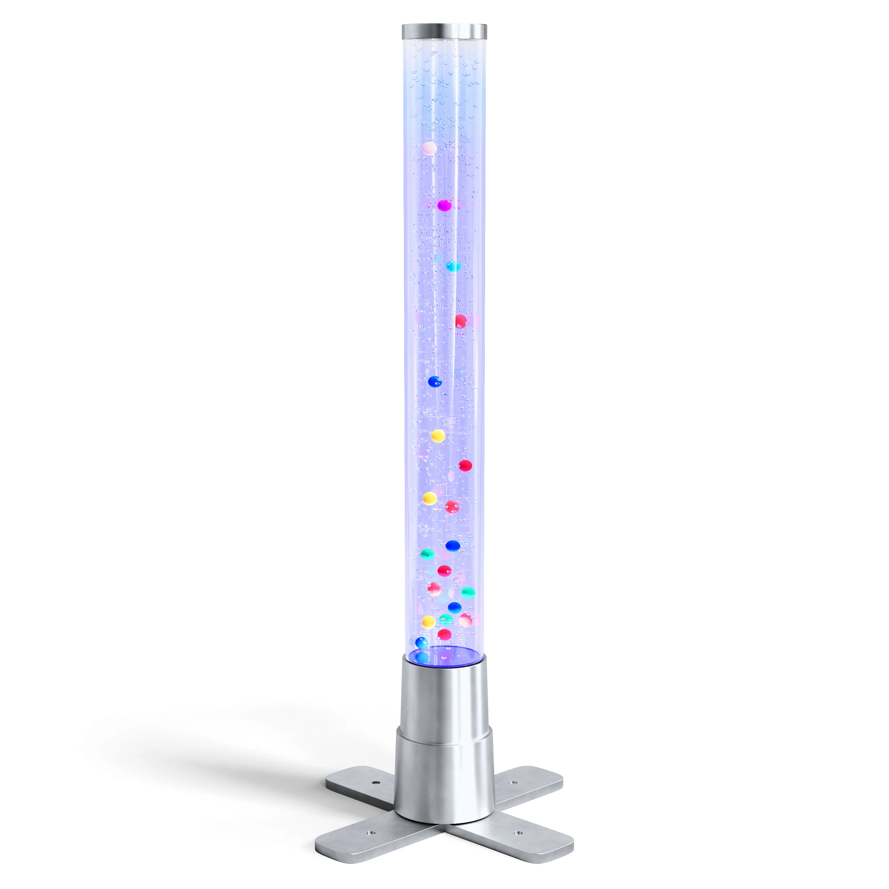 2ft LED Color Changing Bubble Tube Sensory Lamp with Floating Balls