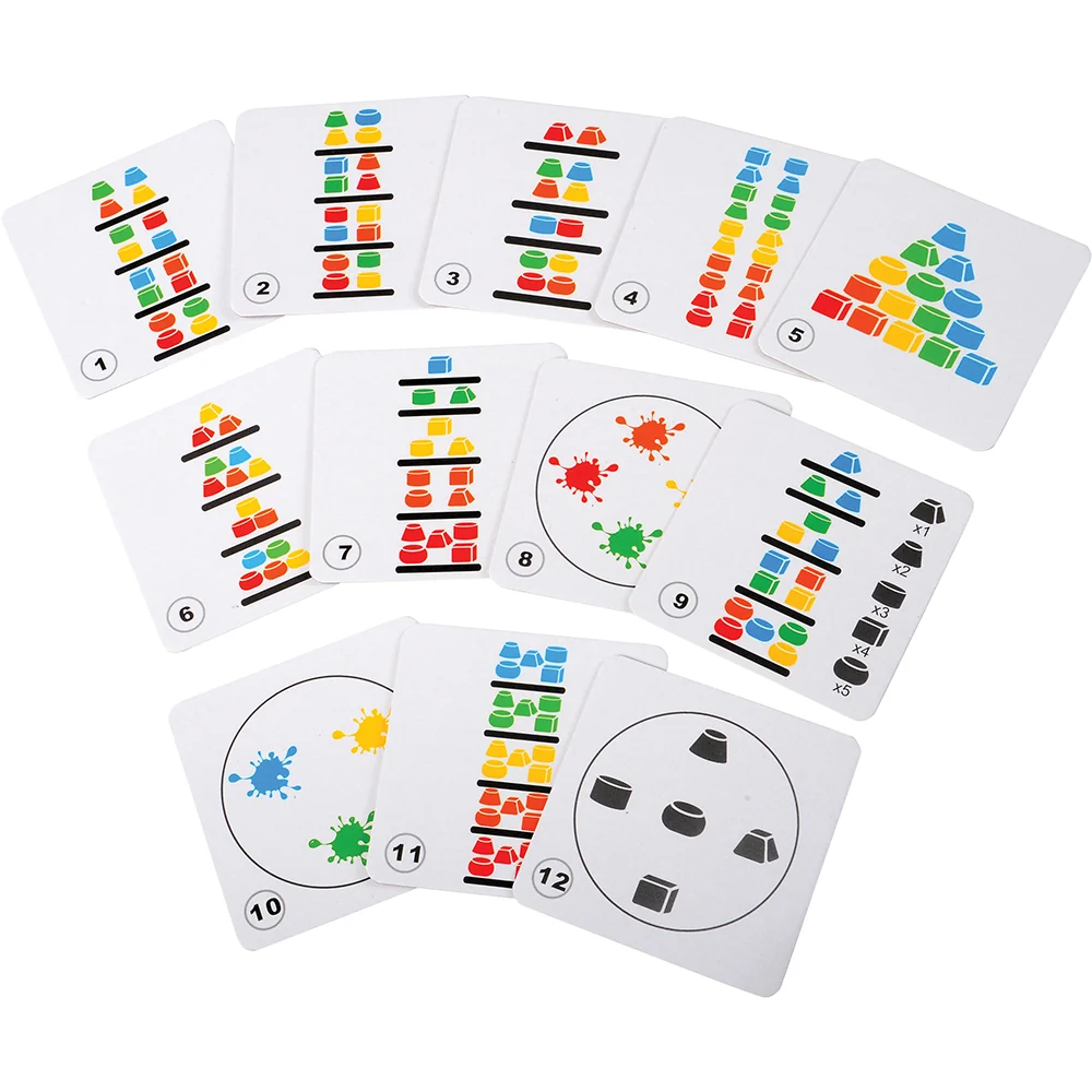 Montessori-Inspired Geometric Solids Stacker | Shape, Color & Pattern Learning Set - Image 4