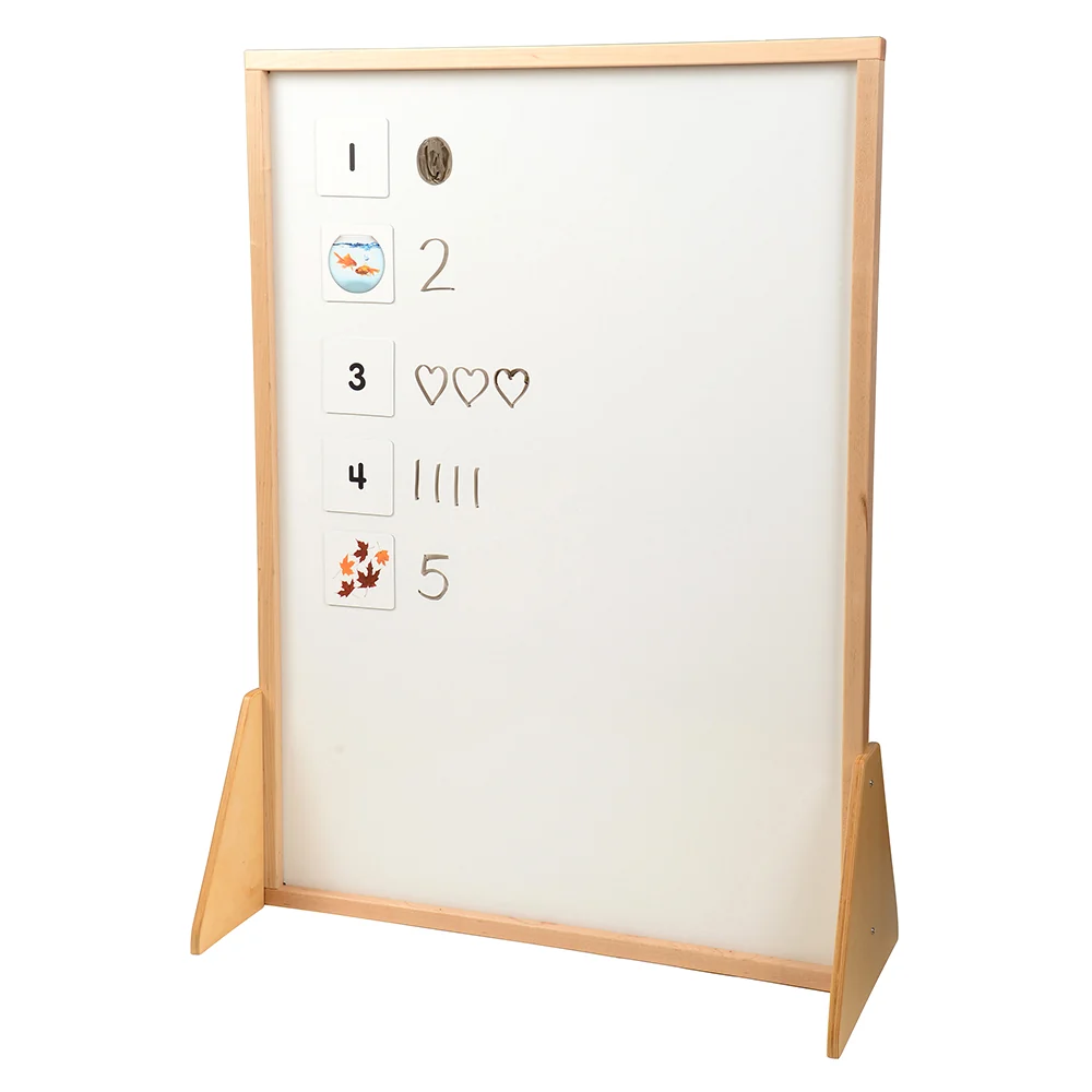 3-in-1 Magnetic STEM Easel | Double-Sided Dry-Erase & 3D Tile Building Surface - Image 3