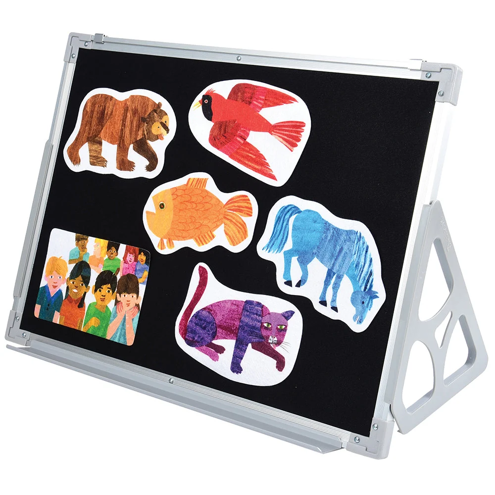 3 'N 1 Magnetic Write & Wipe Flannel Board - 18" x 24" - Image 3