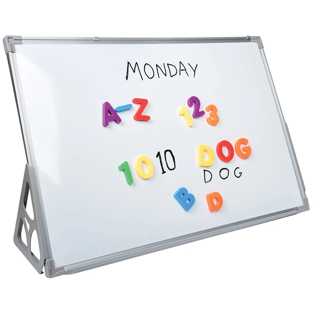 3-in-1 Magnetic Whiteboard & Flannel Story Board | 24" x 36" Dual-Sided Classroom Display - Image 3