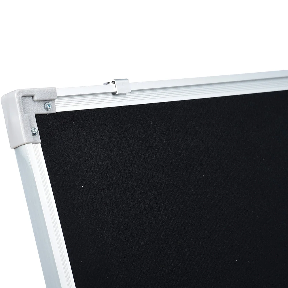 3-in-1 Magnetic Whiteboard & Flannel Story Board | 24" x 36" Dual-Sided Classroom Display - Image 4