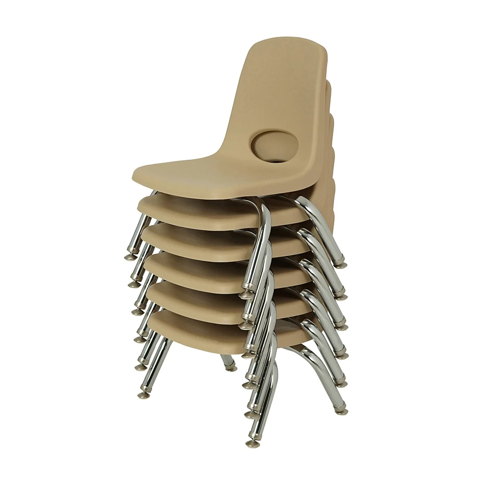 Toddler 8" Sand Stack Chairs 2-Piece Set | Easy-Clean, No-Snag Classroom Seating - Image 3