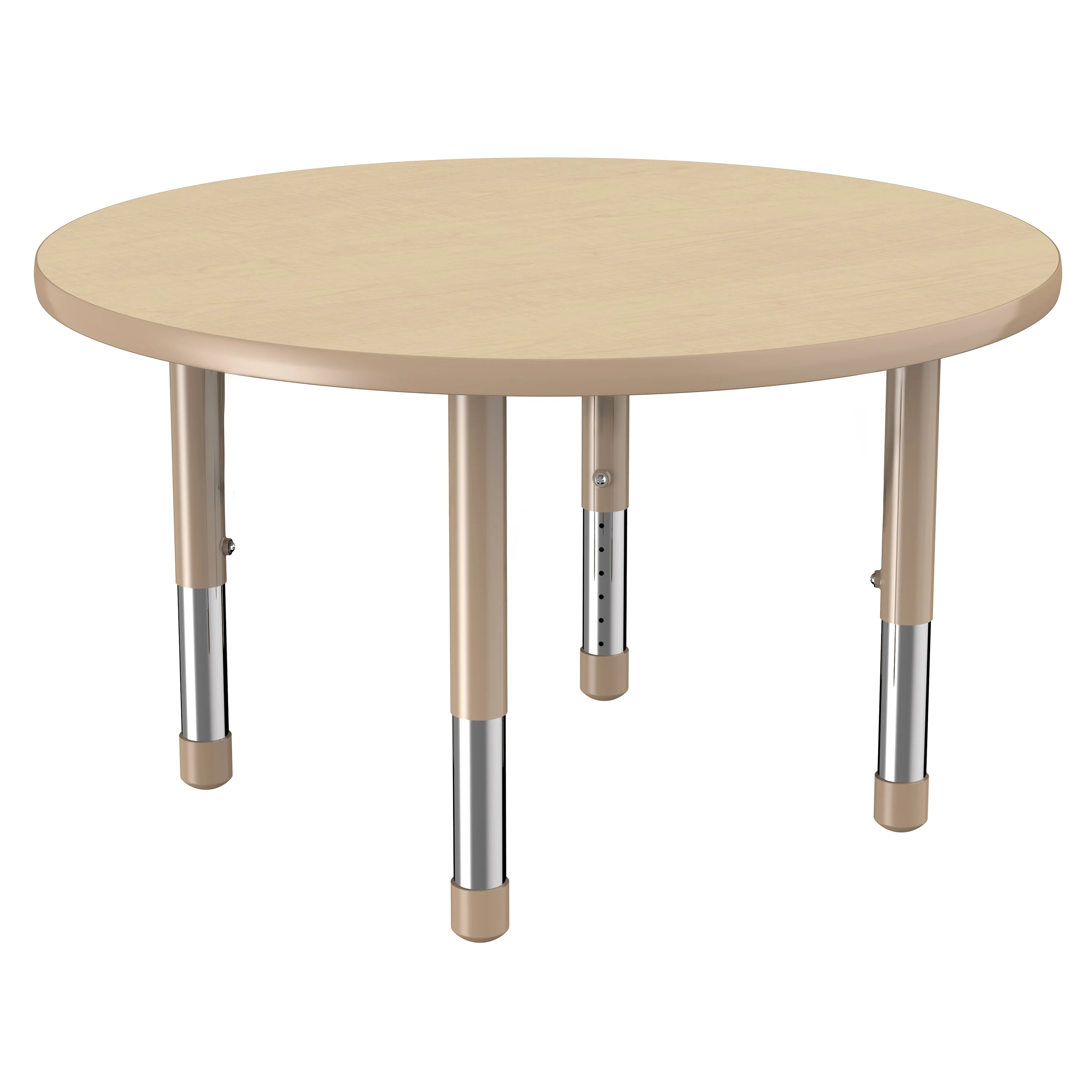36" Maple Adjustable Activity Table with Chunky Maple Legs | Early Childhood Classroom Learning Table