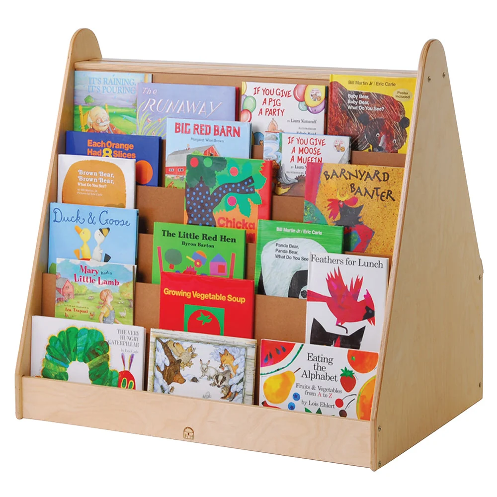 Baltic Birch 4-in-1 Reading & Learning Center | Book Storage and Write & Wipe Board - Image 4
