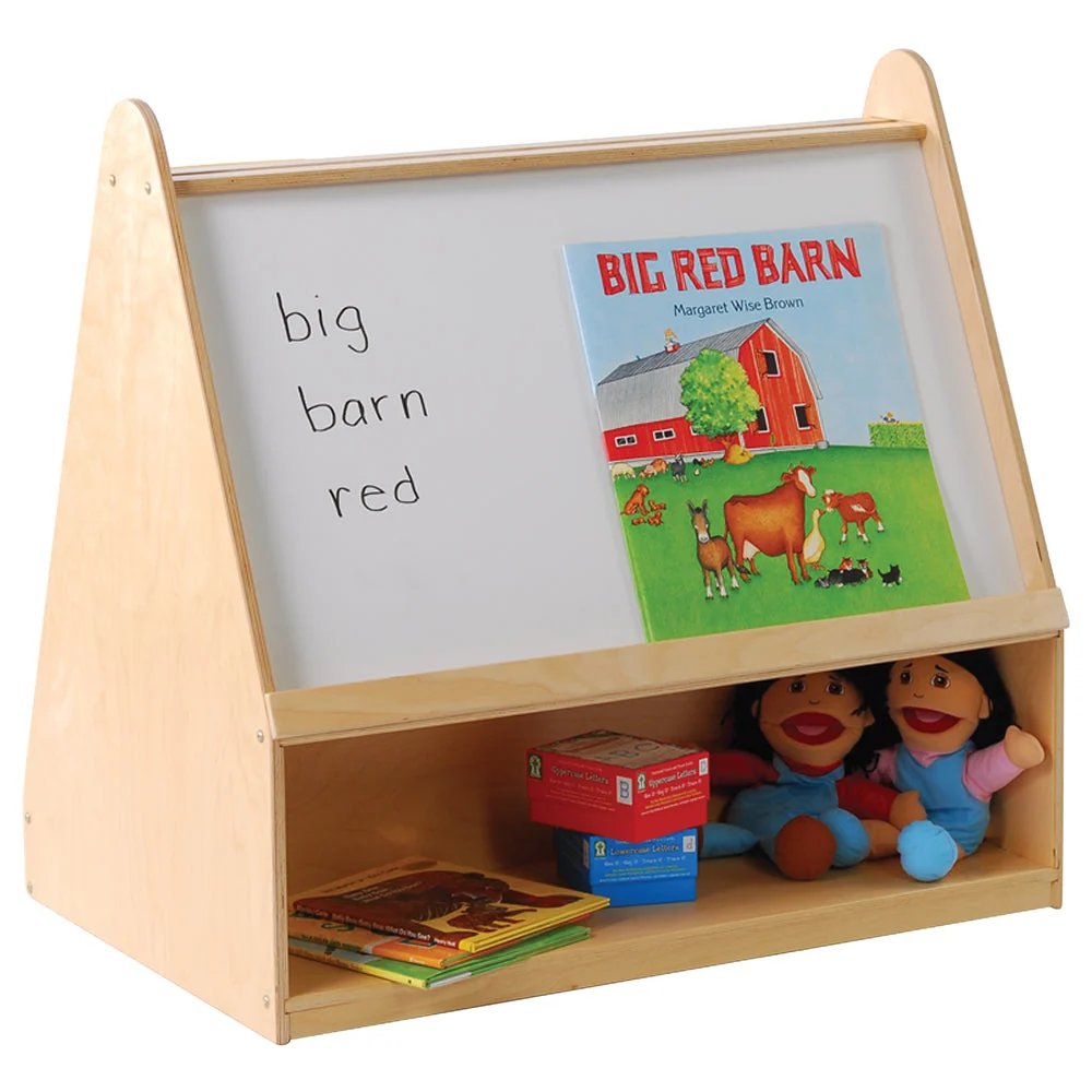 Baltic Birch 4-in-1 Reading & Learning Center | Book Storage and Write & Wipe Board - Image 5