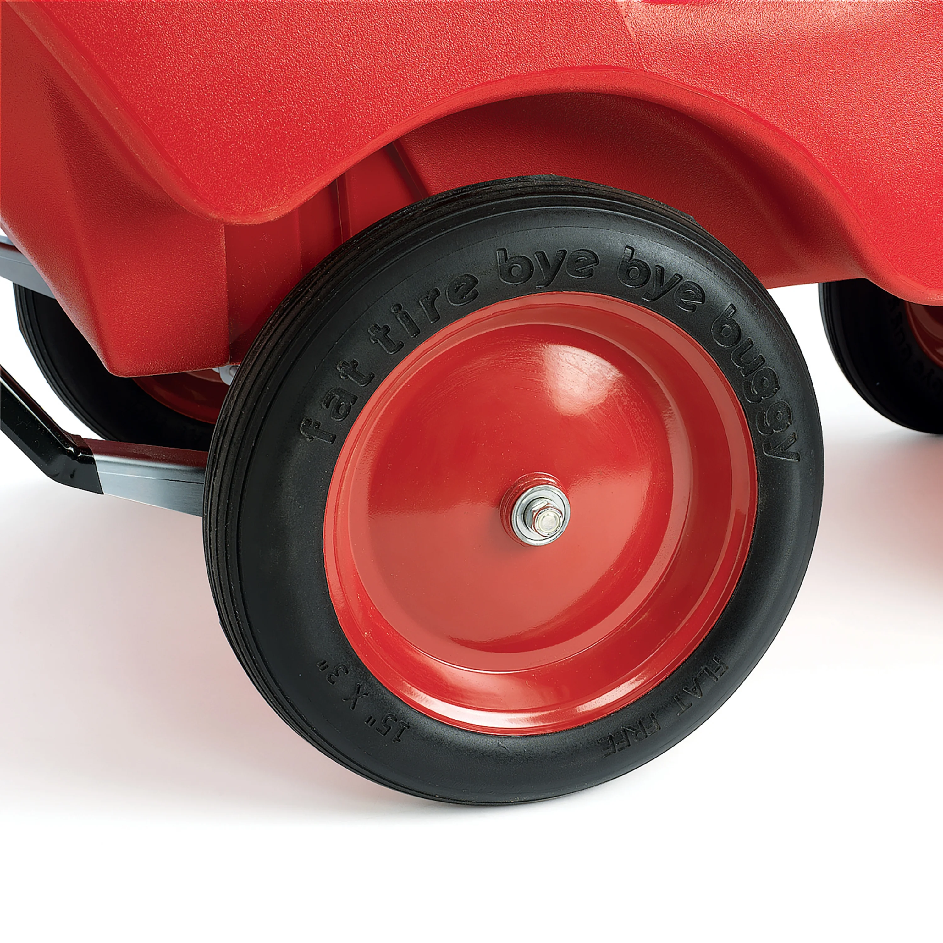 Bye Bye Buggy® 6-Passenger Stroller | Red with Gray Cushions | Easy-Maneuver Multi-Child Transport Buggy - Image 6