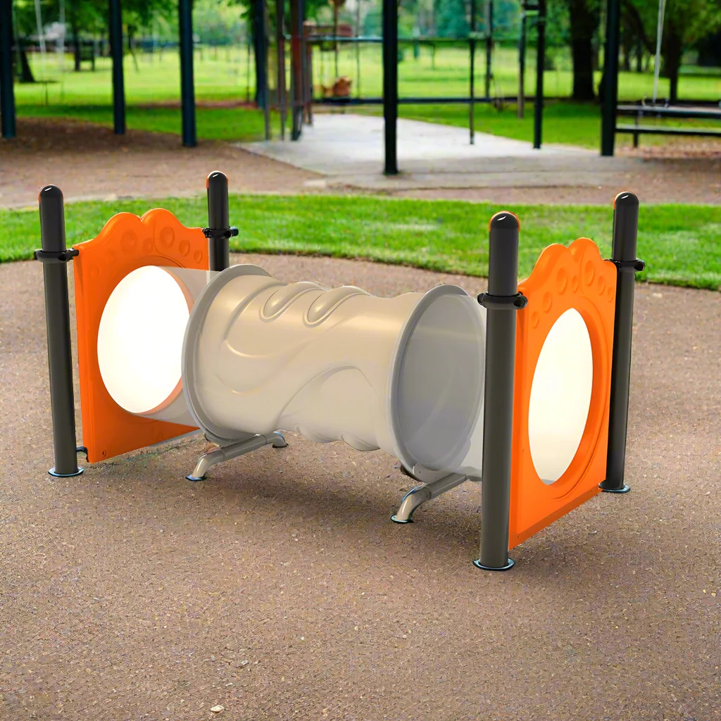 8' Freestanding See-Through Crawl Tunnel | Engaging Play Structure for Ages 2-12 - Image 2