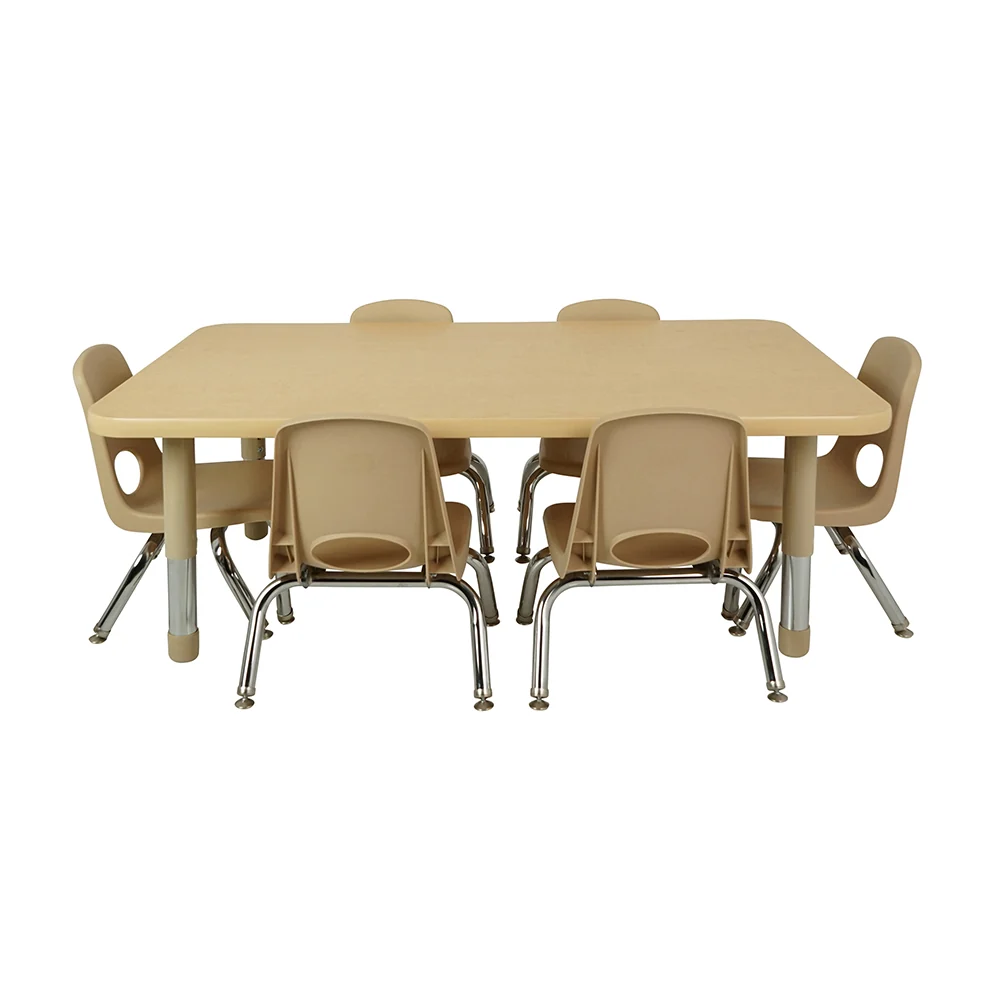 Toddler 8" Sand Stack Chairs 2-Piece Set | Easy-Clean, No-Snag Classroom Seating - Image 5