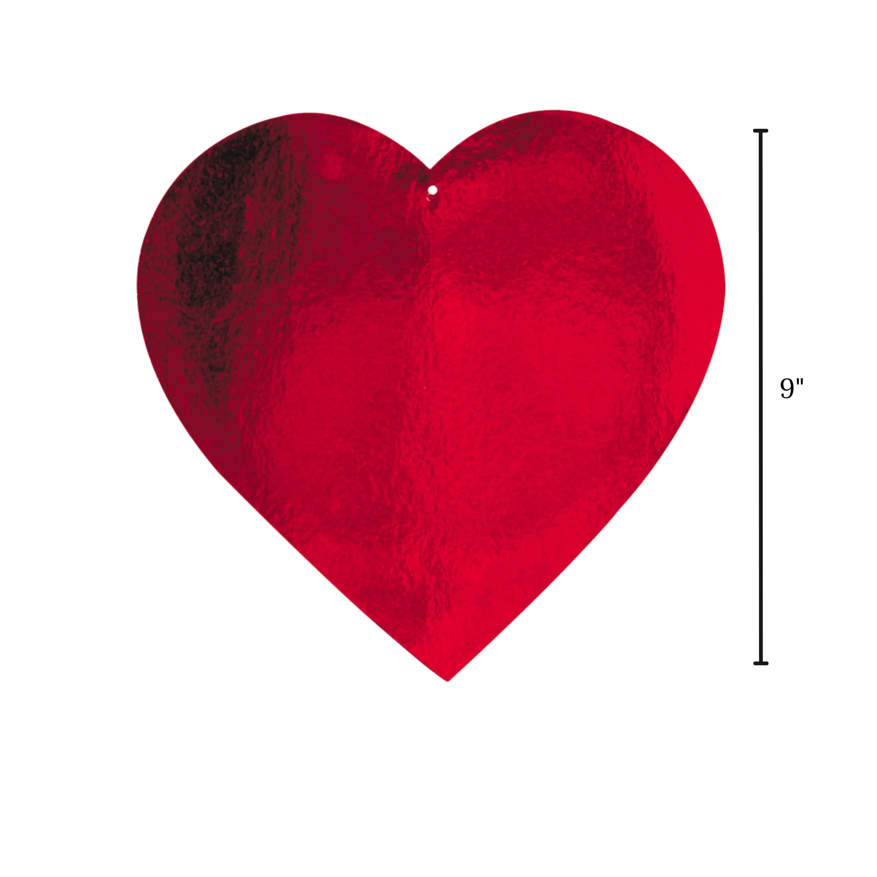 9" Foil Hearts – Set of 24 | Classroom Décor, Crafts & Celebration Displays - Image 4