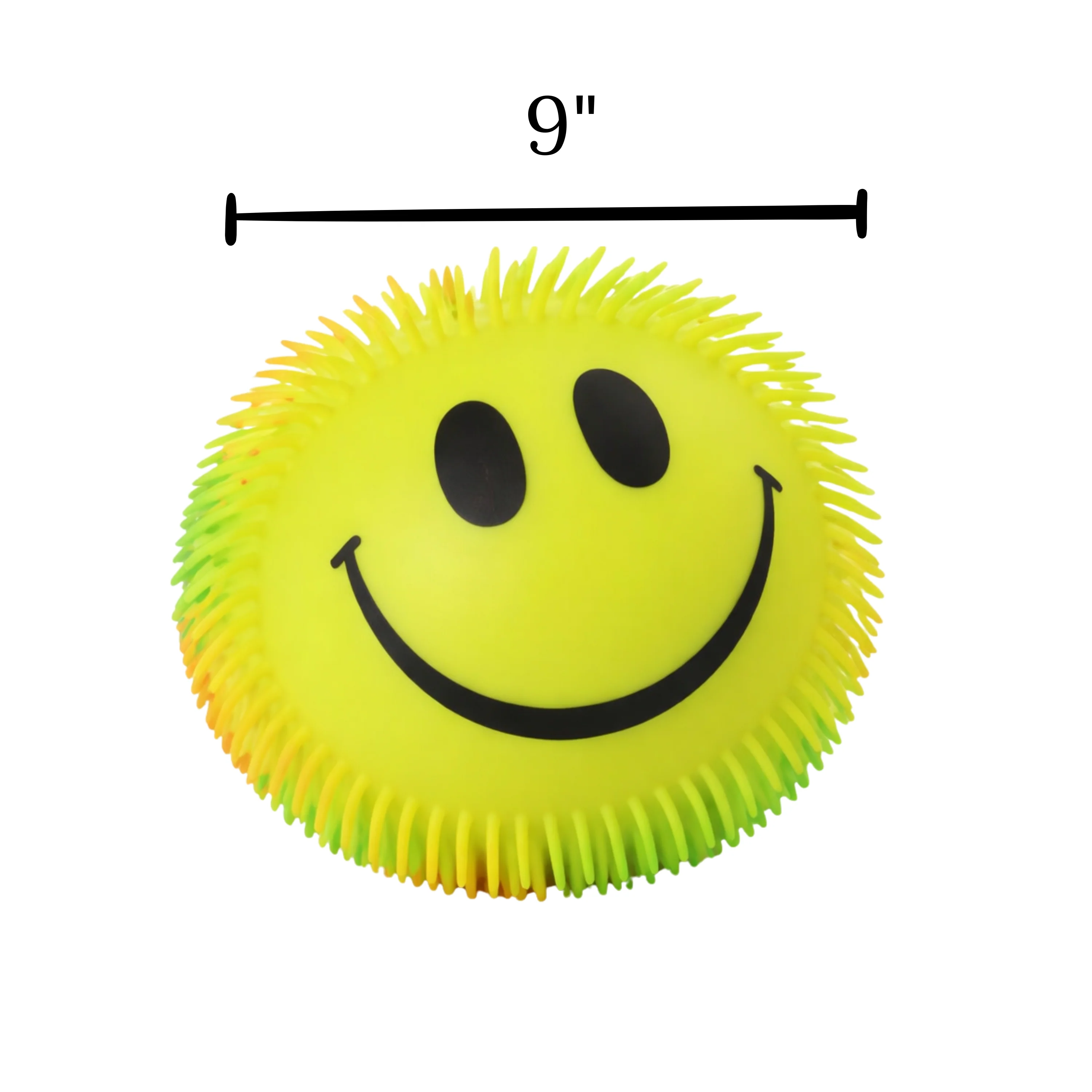 9" Spiky Sensory Stress Ball | Oversized Smiley Face Fidget Toy - Image 2