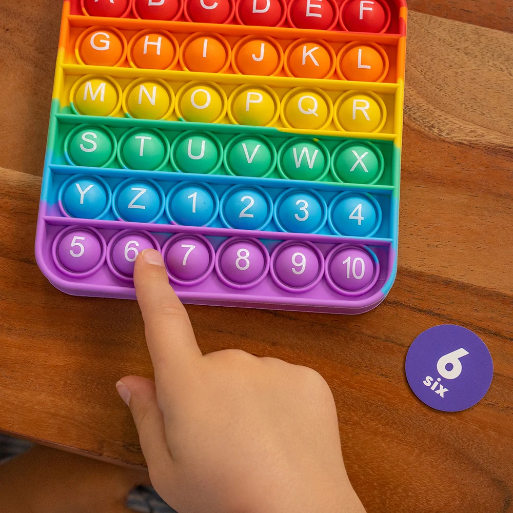 ABC Pop & Match Bingo | Multisensory Alphabet, Number & Color Preschool Learning Game | 115-Piece Set - Image 11