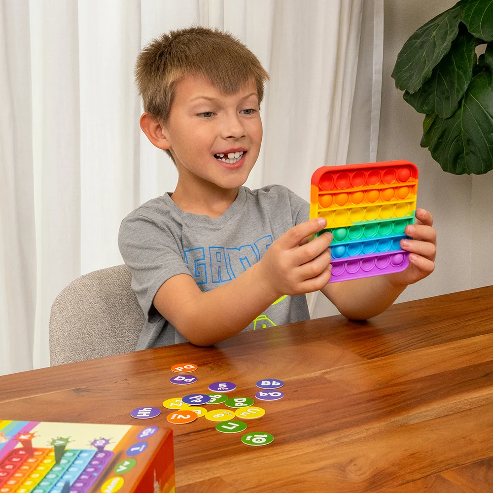 ABC Pop & Match Bingo | Multisensory Alphabet, Number & Color Preschool Learning Game | 115-Piece Set - Image 12