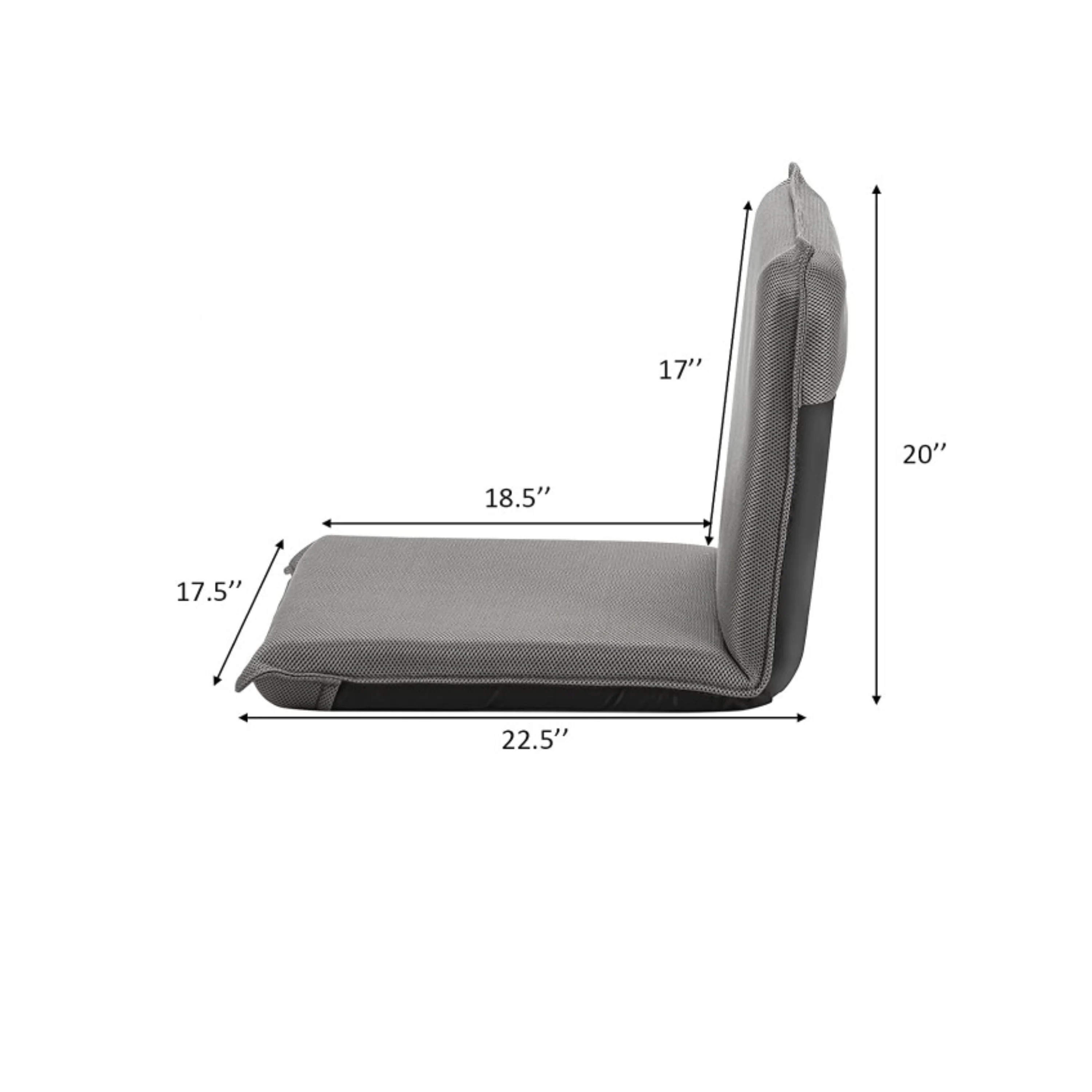 Adjustable 6-Position Folding Floor Chair - Image 5