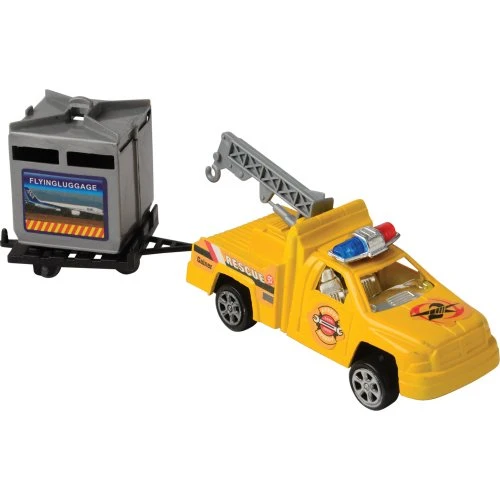 24-Piece Airport Playset with Vehicles, Helicopter, Airplane & Accessories - Image 5
