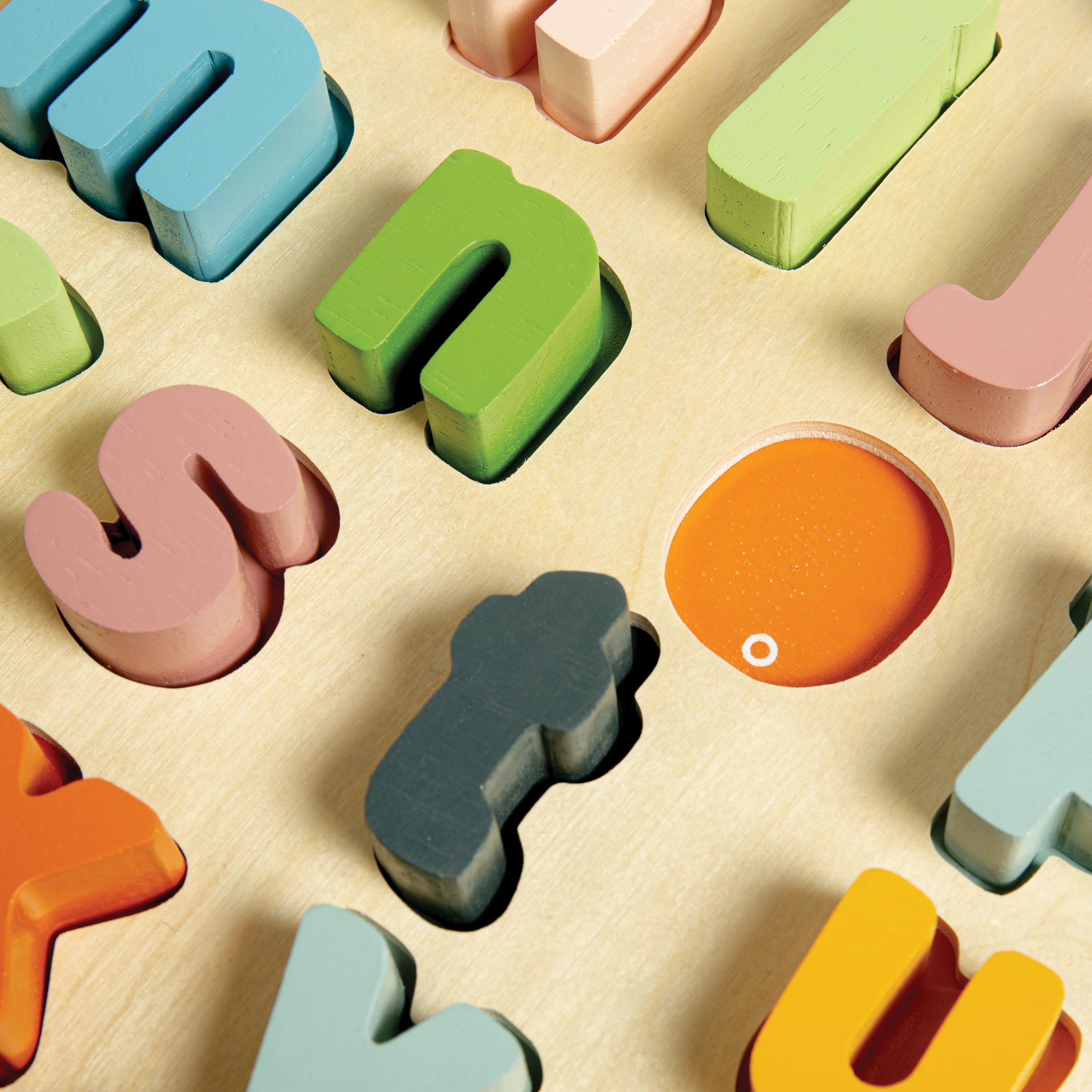 Wooden Alphabet & Counting Puzzle Set | Uppercase, Lowercase & Number Learning Puzzles - Image 6