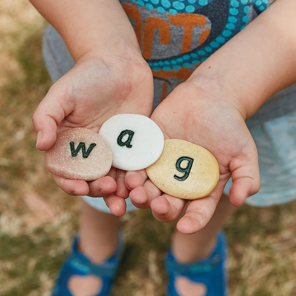 Yellow Door® Tactile Lowercase Alphabet Pebbles - Image 2