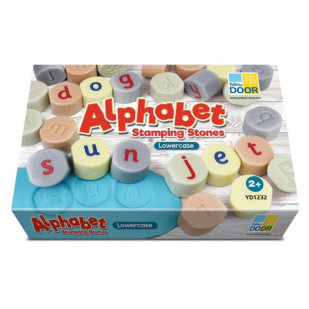 Tactile Lowercase Alphabet Stamping Stones | Durable Literacy Stampers - Image 8