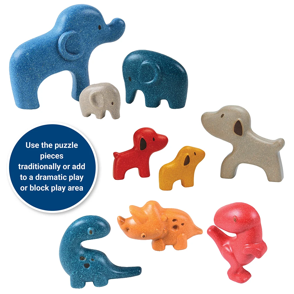 Chunky Animal Puzzle Set | Eco-Friendly, Multi-Purpose Learning Toy - Image 4