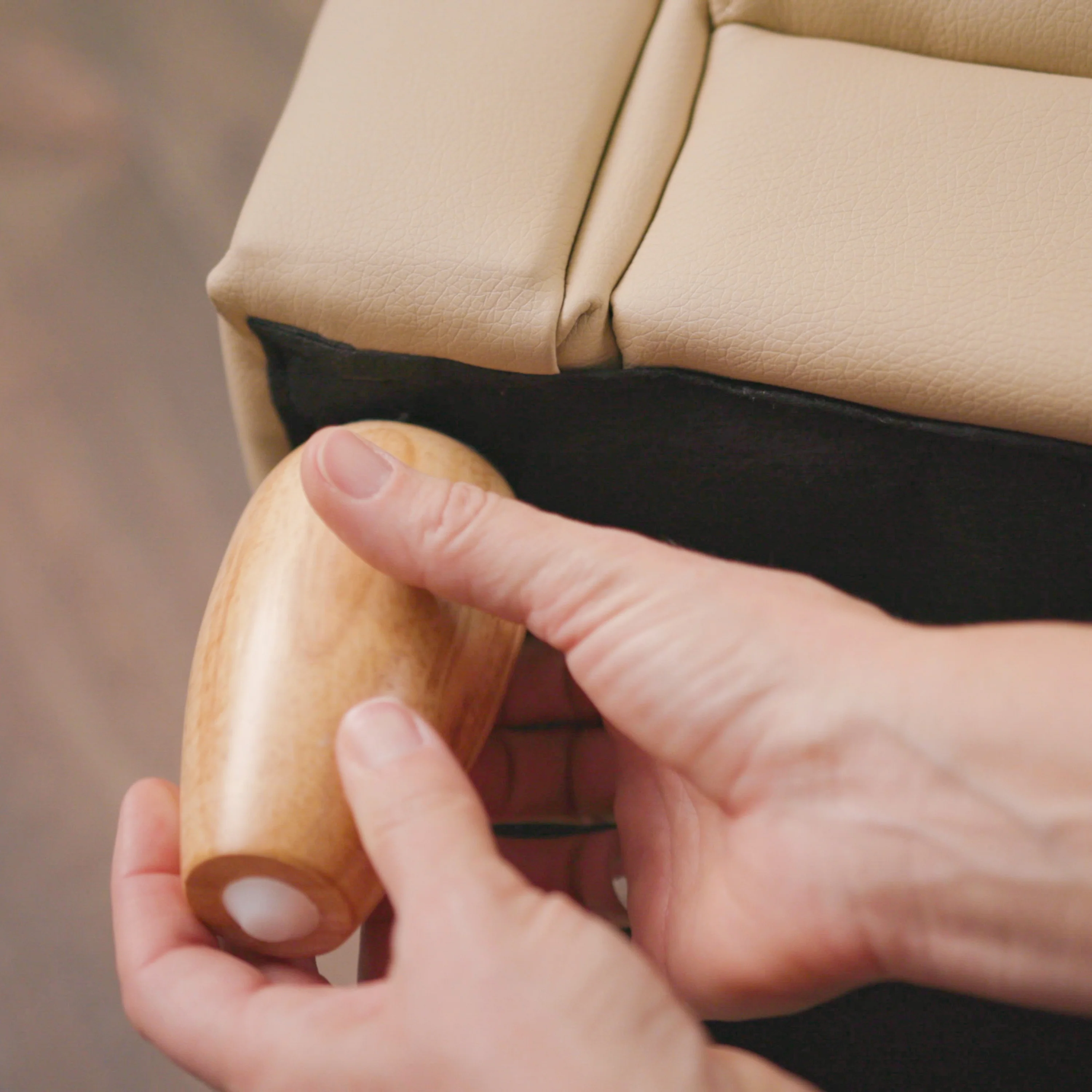 As We Grow™ Kids Chair | Adjustable Vegan-Leather Seating with Natural Wood Legs - Image 3