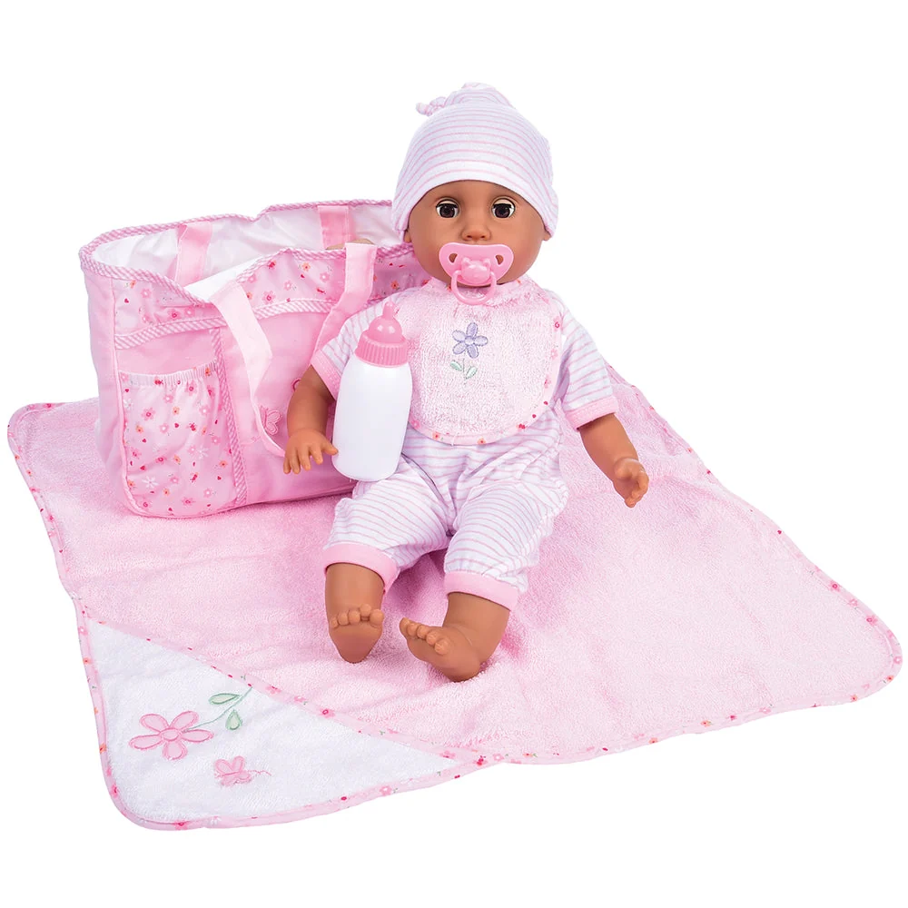 16 Inch Baby Doll with Outfits & Accessories | Soft Nurturing Play Doll Set