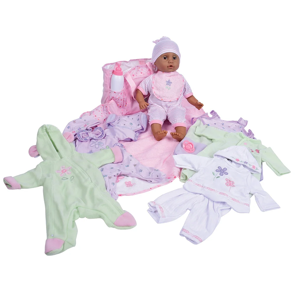 16 Inch Baby Doll with Outfits & Accessories | Soft Nurturing Play Doll Set - Image 3