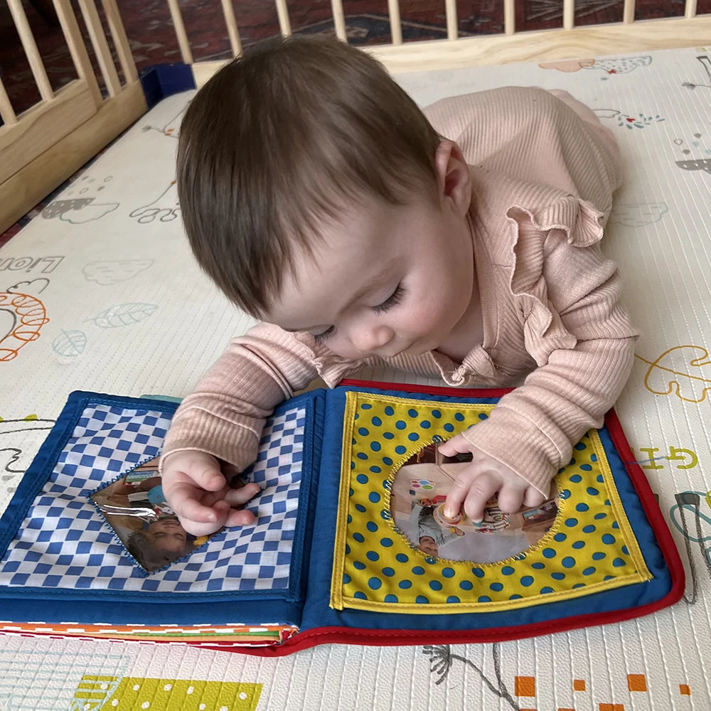 Baby's First Photo Album | Interactive Family & Friends Recognition Book with Mirror - Image 10
