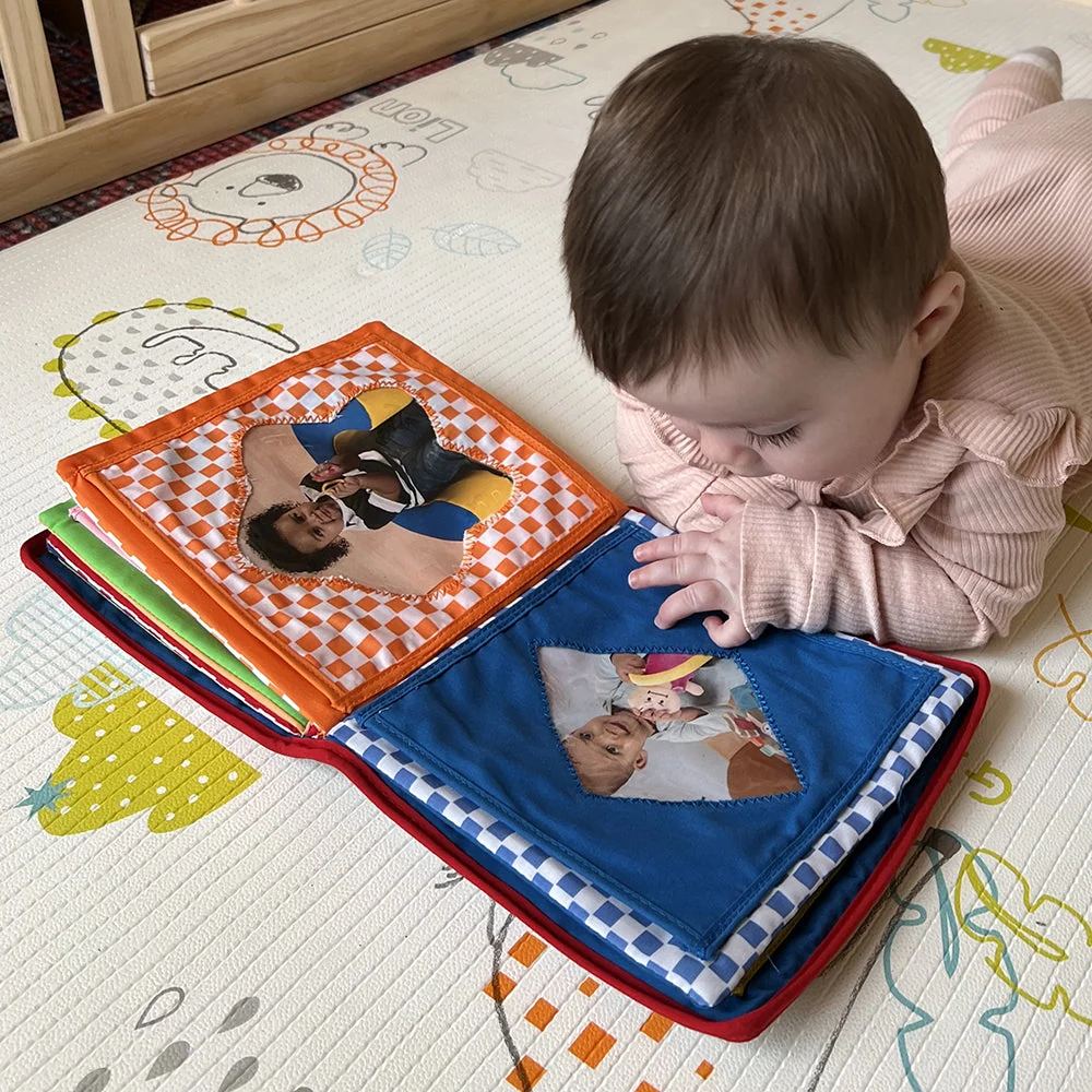 Baby's First Photo Album | Interactive Family & Friends Recognition Book with Mirror - Image 11