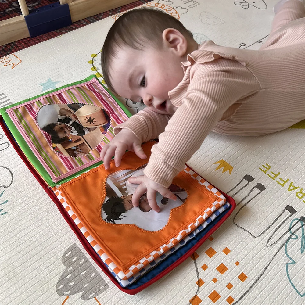 Baby's First Photo Album | Interactive Family & Friends Recognition Book with Mirror - Image 12