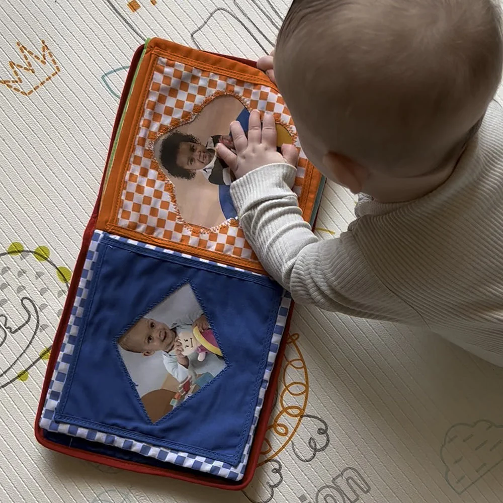 Baby's First Photo Album | Interactive Family & Friends Recognition Book with Mirror - Image 13