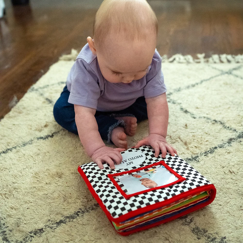 Baby's First Photo Album | Interactive Family & Friends Recognition Book with Mirror - Image 14